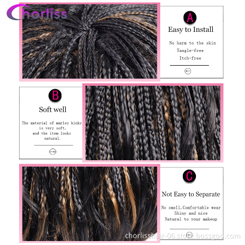 Short Braided Dreadlock Wigs Wholesale Straight Glueless Cheap Afro Short Pixie Cut Braided Synthetic Hair Wigs For Black Women